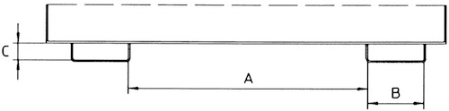 Sammelbehälter-System, Tragkraft 1000 kg, rot lackiert